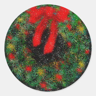 Evergreen Wreath Abstract ~ Vakantie Stickers