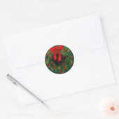 Evergreen Wreath Abstract ~ Vakantie Stickers (Envelop)
