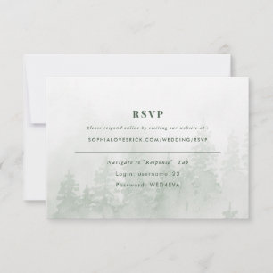 Evergreens in het Mistbos in Groen Online RSVP Kaartje