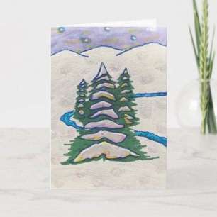 Evergreens in Snow Kaart