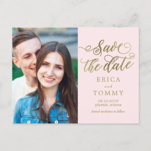 Everlasting EDITABLE COLOR Save the Date Briefkaar Aankondigingskaart