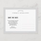Everlasting EDITABLE COLOR Save the Date Briefkaar Aankondigingskaart (Achterkant)