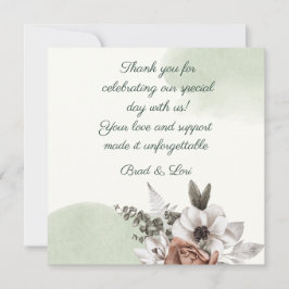 Everlasting Love Floral Sage Bedankkaart