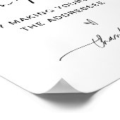 EVERLEIGH Adres het Teken van het Baby shower van  Poster (Hoek)