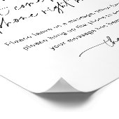 EVERLEIGH Audio Guest Book Weddenschap Poster (Hoek)