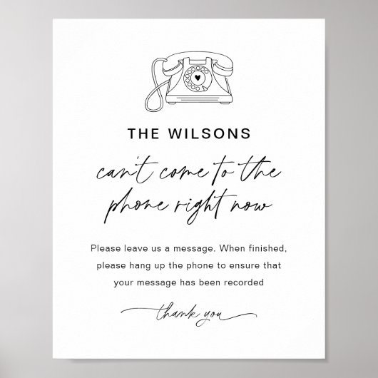 EVERLEIGH Audio Guest Book Weddenschap Poster (Voorkant)