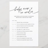 EVERLEIGH-Baby boven of onder Baby shower (Voorkant)