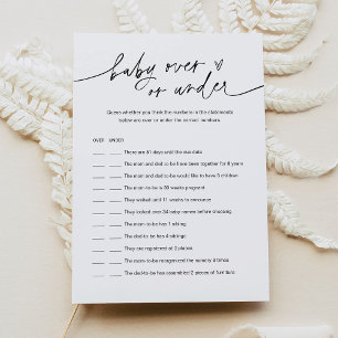 EVERLEIGH Baby over of onder de Kaart van het Spel