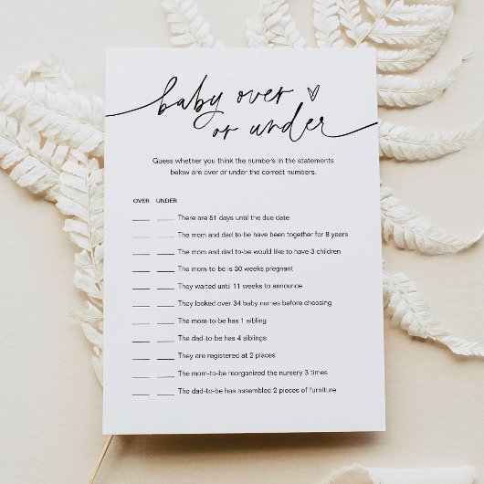 EVERLEIGH Baby over of onder de Kaart van het Spel