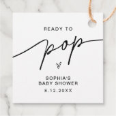 EVERLEIGH Baby shower Popcorn Favor Sticker Bedankjes Labels (Achterkant)