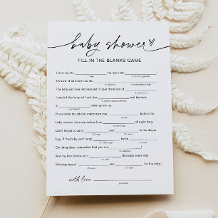 EVERLEIGH-Baby shower, vult het lege spel in Kaart