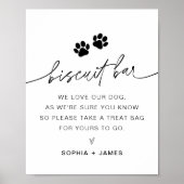 EVERLEIGH Biscuit Bar Wedding Favor Sign Poster (Voorkant)