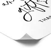 EVERLEIGH Books and Gifts Baby shower Sign Poster (Hoek)