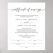 EVERLEIGH Certificate of Marriage (11x14) Poster (Voorkant)