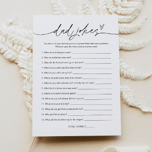 EVERLEIGH Dad Jokes Baby shower Game Kaart