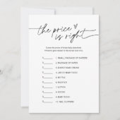 EVERLEIGH Devinez le prix Baby shower carte de jeu (Devant)