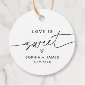 EVERLEIGH Étiquette de Faveur Amour est Doux (Devant)