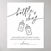 EVERLEIGH Fles Baby shower Game Poster (Voorkant)