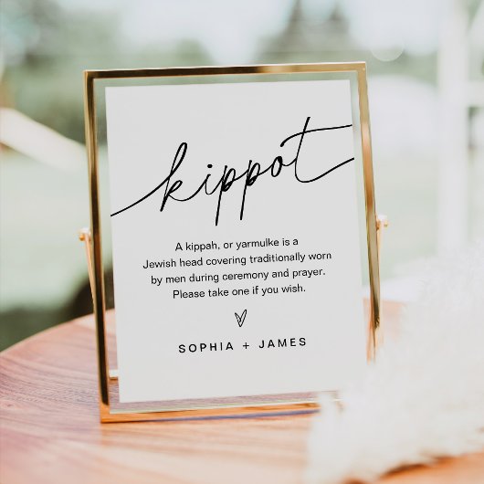 EVERLEIGH Kippot Kippah Yarmulke Weddenschap Poster