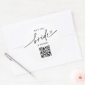 EVERLEIGH koopt de bride een Drink bachelorette Ronde Sticker (Envelop)