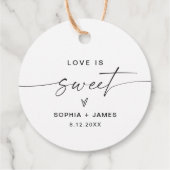 EVERLEIGH Love is Sweet Étiquette de Faveur (Dos)