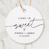 EVERLEIGH Love is Sweet Favor Label (Achterkant)