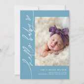 EVERLEIGH Minimalist Baby Faire-part de naissance (Devant)