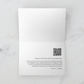 EVERLEIGH Minimalist Weduwfoto Hartelijk dank Bedankkaart (Binnen)