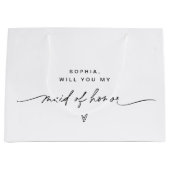 EVERLEIGH-minimalistisch gebaar van eervolle Gift  Groot Cadeauzakje (Voorkant)