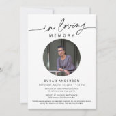 EVERLEIGH - Minimalistische aankondiging van begra (Voorkant)