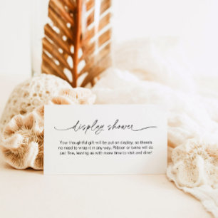 EVERLEIGH Minimalistische Display Douche Informatiekaartje