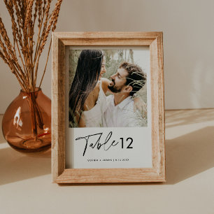 EVERLEIGH minimalistische foto-tabel nummer 5x7 Kaart