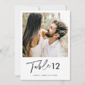 EVERLEIGH minimalistische foto-tabel nummer 5x7 Kaart (Voorkant)