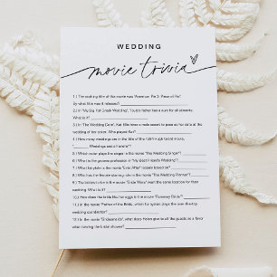 EVERLEIGH Movie Trivia Vrijgezellenfeest Kaart