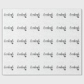 Everleigh Name Betekenis Birthday Modern Party Cadeaupapier (Vlak)