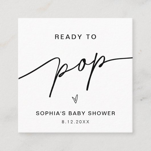 EVERLEIGH Prêt À Pop Popcorn Carte Favour (Devant)