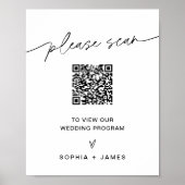 EVERLEIGH QR Code Weddenprogramma Poster (Voorkant)