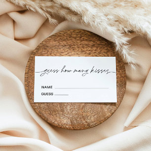 EVERLEIGH Raad eens hoeveel Kisses spelkaartje Visitekaartje