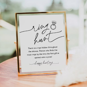 EVERLEIGH Ring Hunt Bruidsfeest Spel Poster
