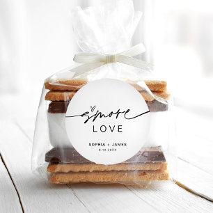 EVERLEIGH S'more Liefde Favoriet 3" Ronde Sticker