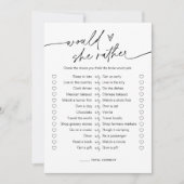 EVERLEIGH Zou Ze Liever Bruidsborrel Spelkaart Kaart (Voorkant)