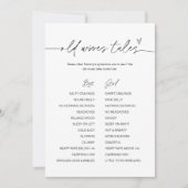 EVERLEIGIGING Old Wives Tales Baby shower Carte de (Devant)