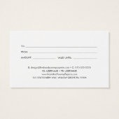 EVERLY Art Deco Navy Business Gift Certificate (Dos)