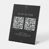 EVERLY Art Déco Panneau d'affaires Noir 2 Apps Sca (Recto)
