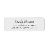 Everly bruiloft etiket (Voorkant)
