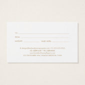 EVERLY Gold Art Deco Business Gift Certificate (Dos)