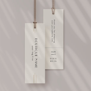 EVERLY Ivoor Hang Tags Kleding Label Prijskaartje Mini Visitekaartjes