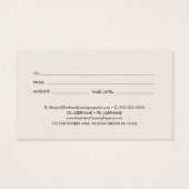 EVERLY Ivory Gold Black Business Gift Certificate (Dos)