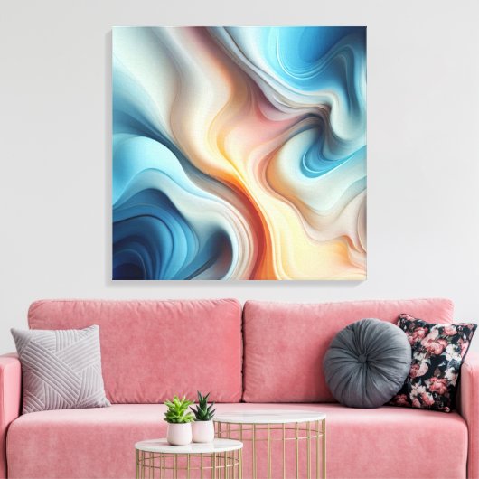 Evermore Abstracte uitgestrekte canvasprint Canvas Afdruk (Insitu (Woonkamer))