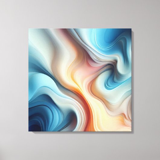 Evermore Abstracte uitgestrekte canvasprint Canvas Afdruk (Voorkant)